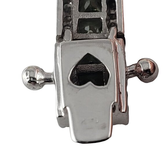 14K Gold Diamond and Multi Sapphire Rainbow Style Bracelet #15240 - Picture 6 of 9